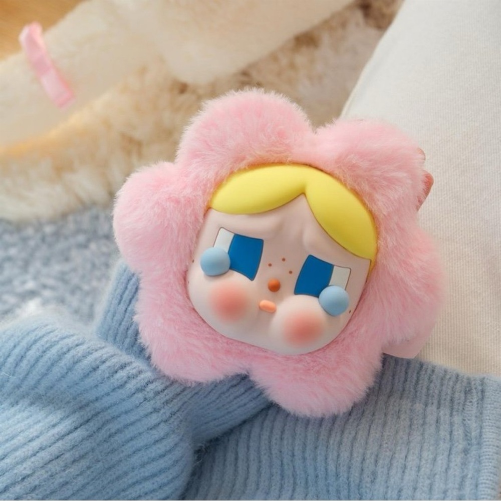 POP MART CRYBABY Sad Club Series-Silicone Plush Earphone Bag